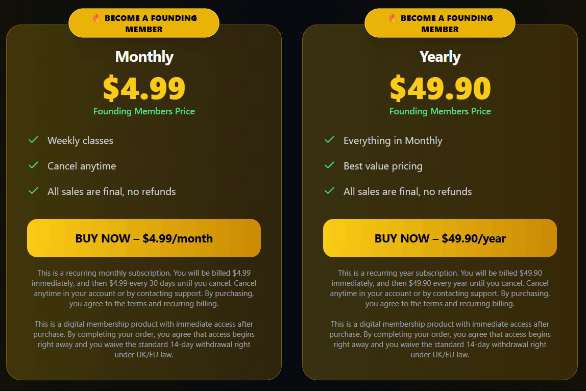  Millionaires Gold membership